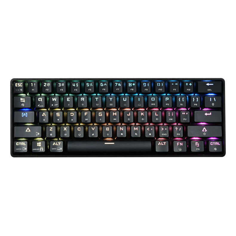 Trådlöst Bluetooth-tangentbord Färgglada PBT-tangentbord Mekaniskt tangentbord