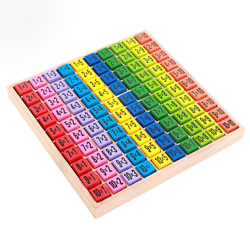 Puzzle en bois pour enfants, 99 formules de Multiplication, apprentissage, éducation précoce