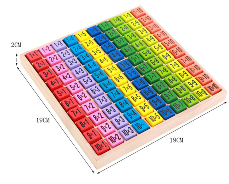 Puzzle en bois pour enfants, 99 formules de Multiplication, apprentissage, éducation précoce
