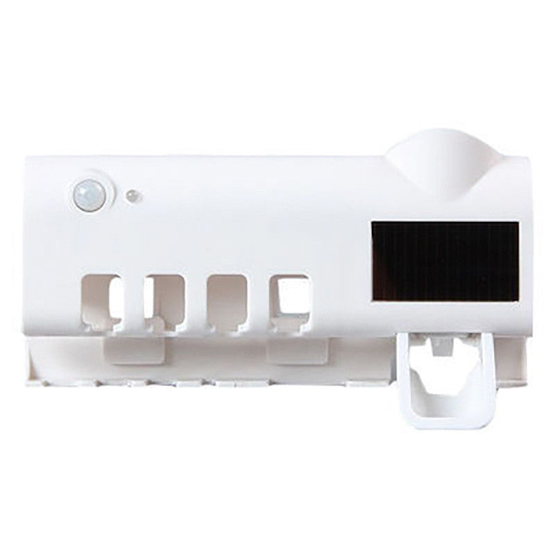 Bathroom Toothbrush Holder with Toothpaste Dispenser Electric Toothbrush Razor Storage USB Charging Multifunctional Storage