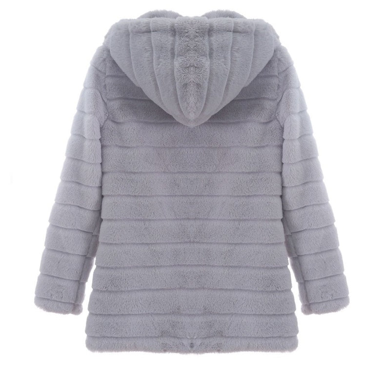 Veste hiver blanc grandes vestes solides pour femmes manteau Long