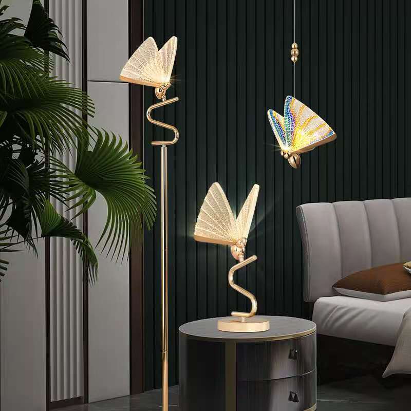 Butterfly Lamp Loose for Living Room Bedroom Stair Hall Restaurant Art Indoor Lighting