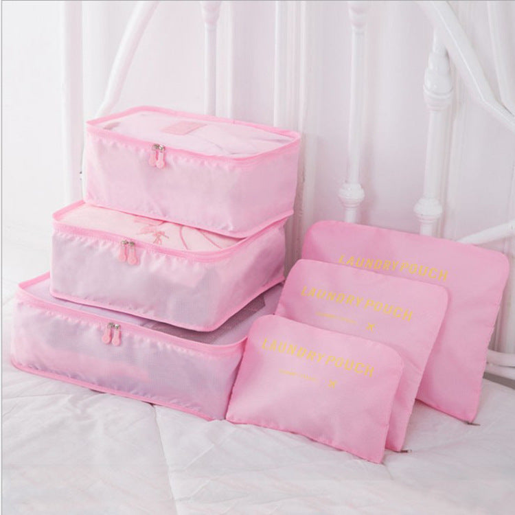 6 ST Reseförvaringsväska Set för Clothes Tidy Organizer