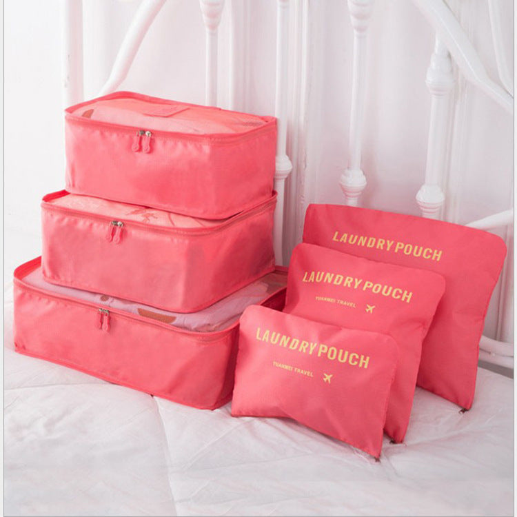 6 ST Reseförvaringsväska Set för Clothes Tidy Organizer