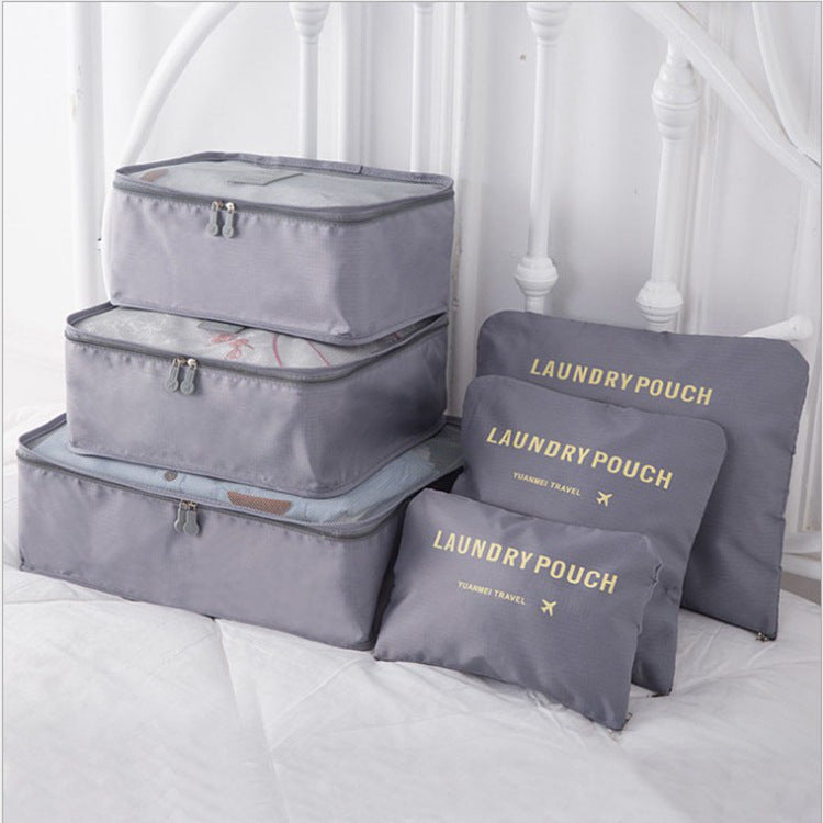6 ST Reseförvaringsväska Set för Clothes Tidy Organizer