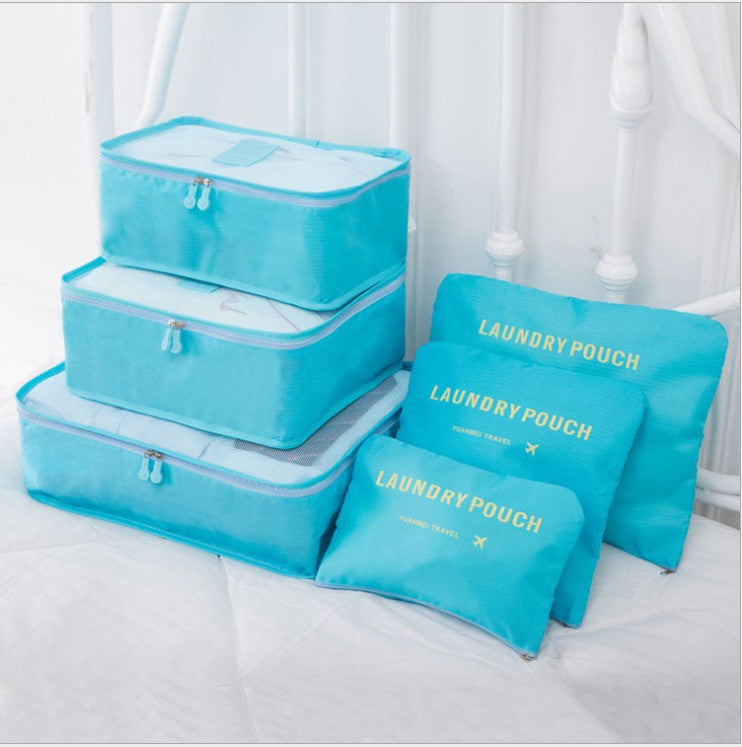 6 ST Reseförvaringsväska Set för Clothes Tidy Organizer