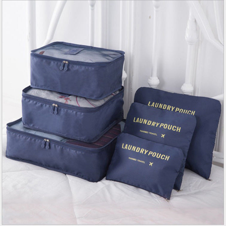 6 ST Reseförvaringsväska Set för Clothes Tidy Organizer