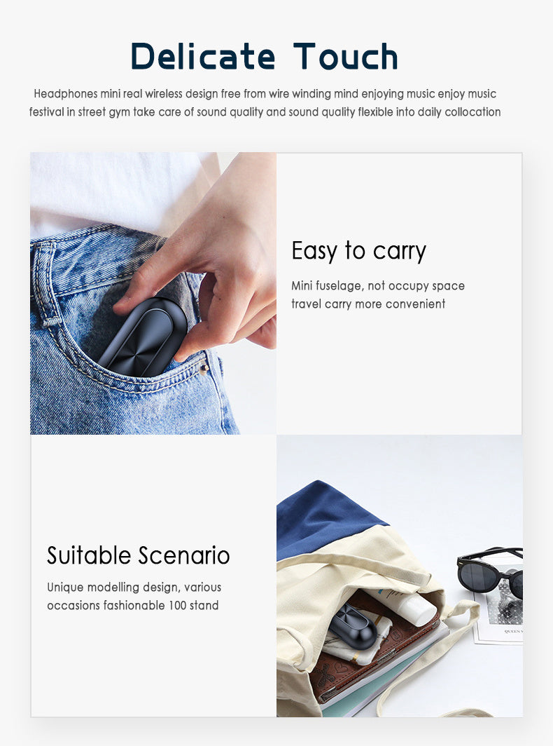 B5 Bluetooth-headset Binaural digital display Stereo Bluetooth-headset TWS5.0 Bluetooth-headset 239 Bluetooth-headset