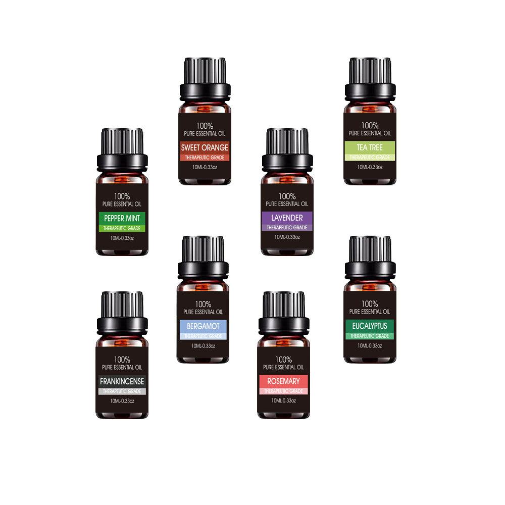Ekologiska eteriska oljor Set Top Sale 100 Natural Terapeutic Grade Aromatherapy Oil Present kit för Diffuser