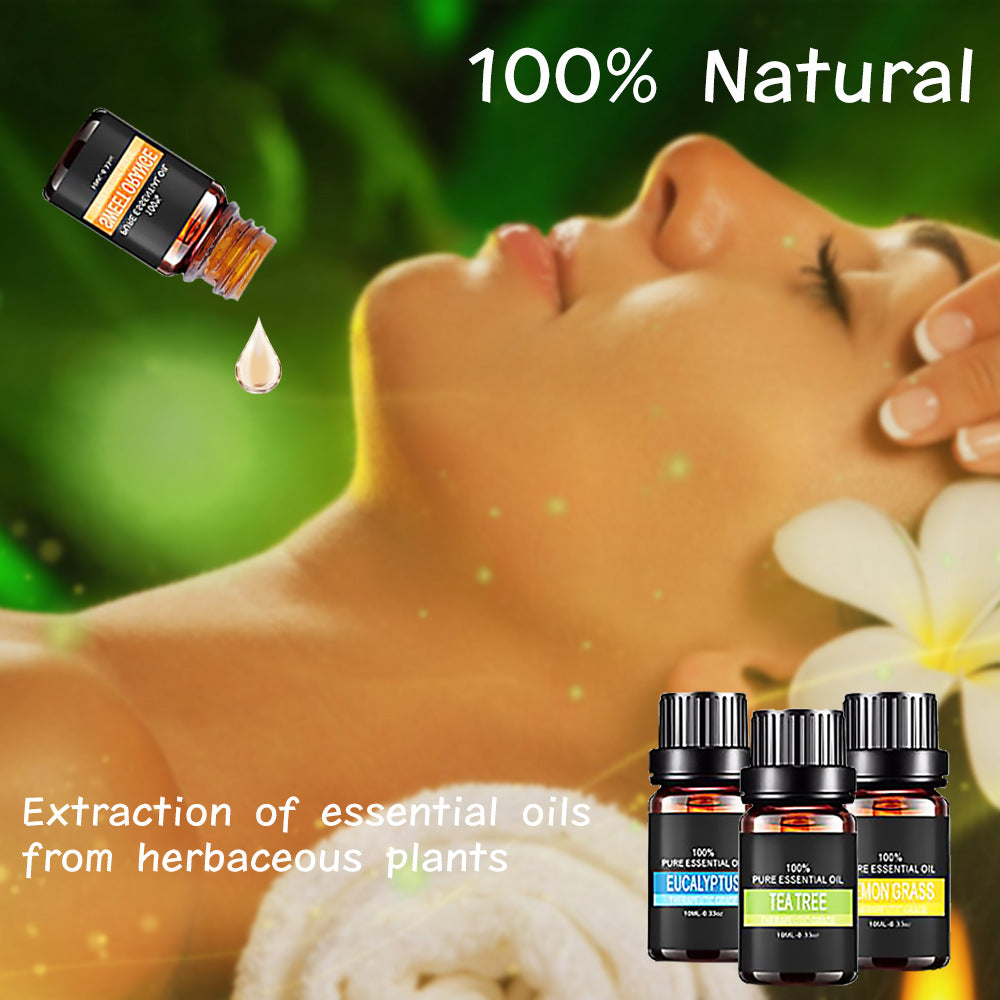Ekologiska eteriska oljor Set Top Sale 100 Natural Terapeutic Grade Aromatherapy Oil Present kit för Diffuser
