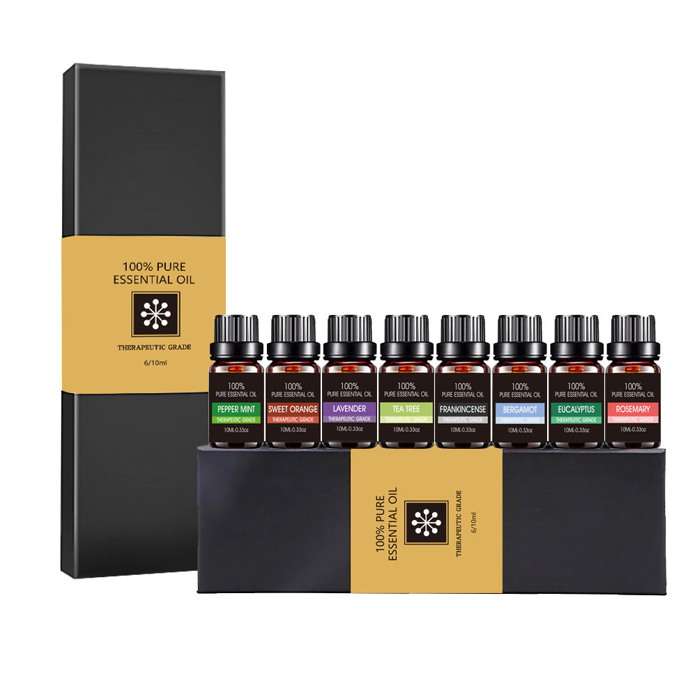 Ekologiska eteriska oljor Set Top Sale 100 Natural Terapeutic Grade Aromatherapy Oil Present kit för Diffuser