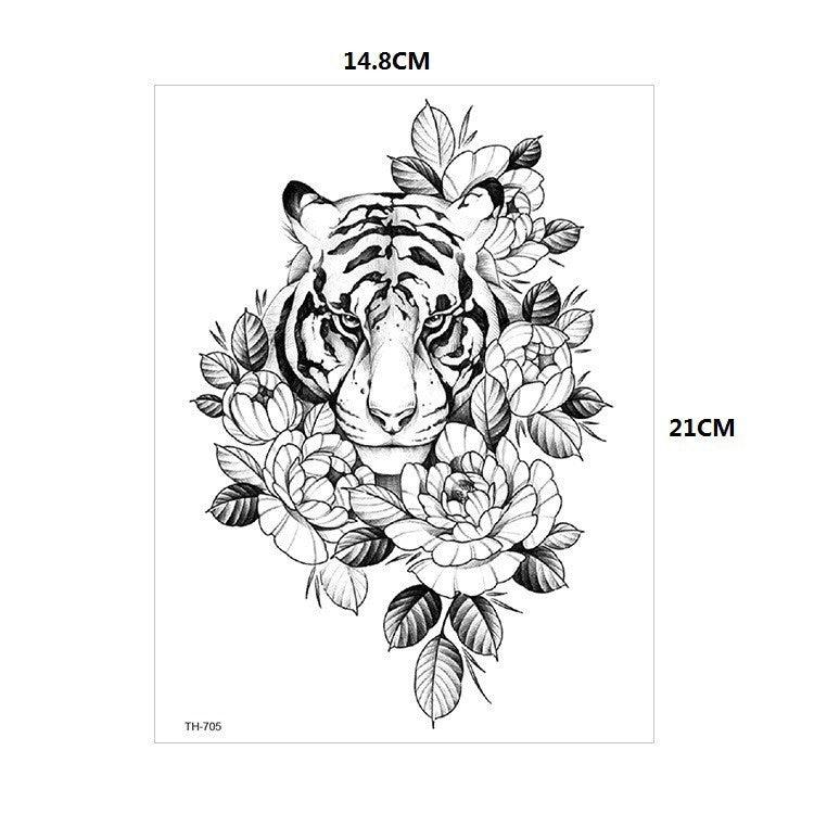 Waterproof Temporary Tattoo Sticker Old School Fox Spell Flash Tattoos Cat Eyes Skull Body Art Arm Fake Tatoo Women Men