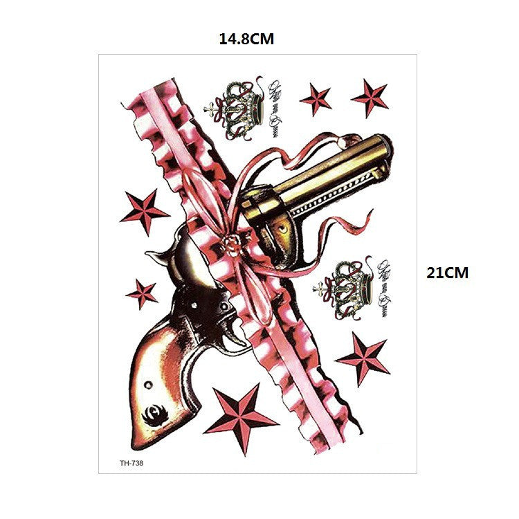Waterproof Temporary Tattoo Sticker Old School Fox Spell Flash Tattoos Cat Eyes Skull Body Art Arm Fake Tatoo Women Men