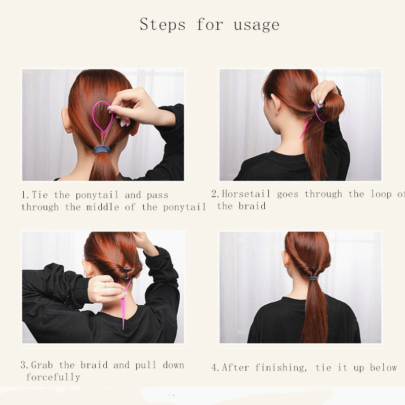 Braided Hair Travel Kit - Hair Sectioning Clips, Hair Comb, Extension Needle, Pattern Hairstylist Tools