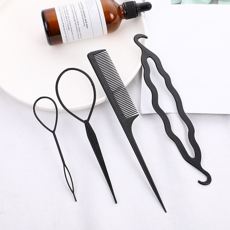 Braided Hair Travel Kit - Hair Sectioning Clips, Hair Comb, Extension Needle, Pattern Hairstylist Tools
