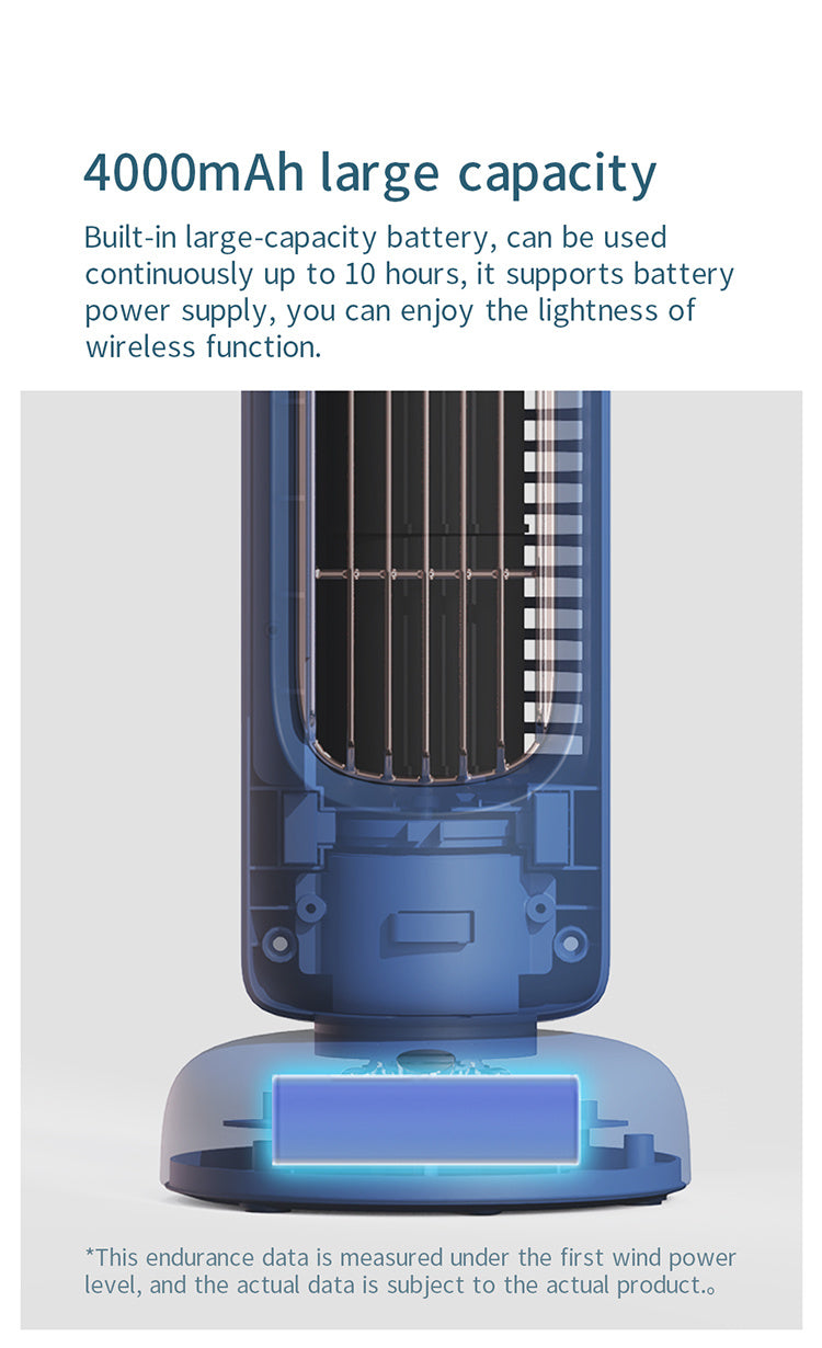 Retro Tower Fan Usb Charging Mini Fan Home Desktop Office Fan Dormitory Indoor Silent Shaking Head Fan