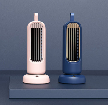 Retro Tower Fläkt USB Laddande Mini Fläkt Hemma Skrivbord Kontorsfläkt Sovsal Inomhus Tyst Skakande Huvudfläkt