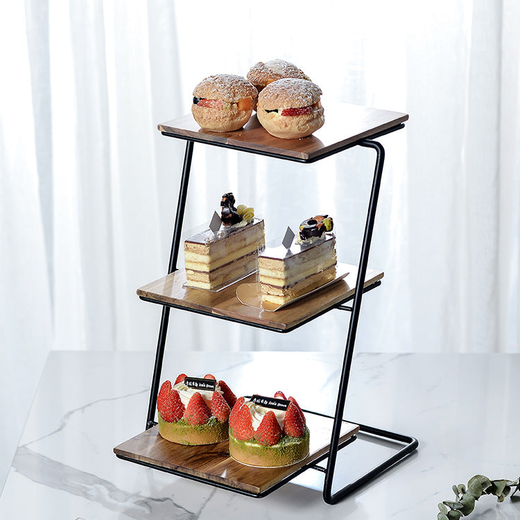 Présentoir à gâteaux multicouche pour desserts aux fruits