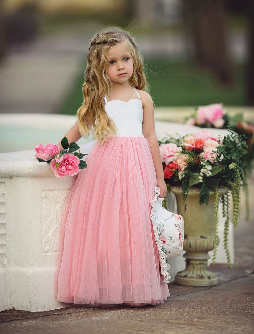 New Girls' Dress in European and American Tide Fan Sling