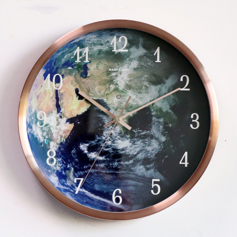 Voice Activated LED Night Light Wall Clock - Creative Luminous Clock