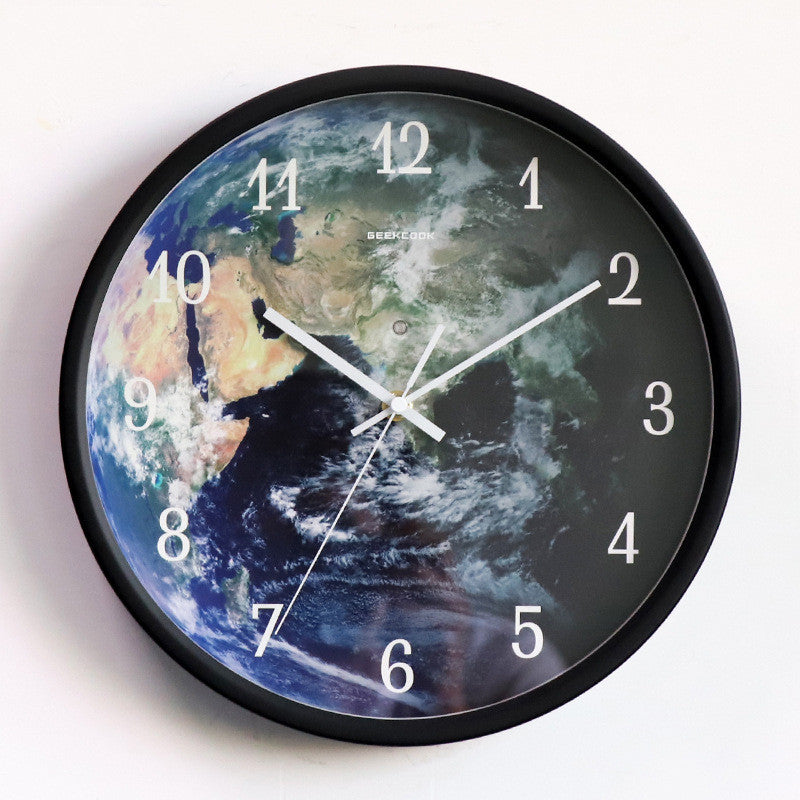 Voice Activated LED Night Light Wall Clock - Creative Luminous Clock