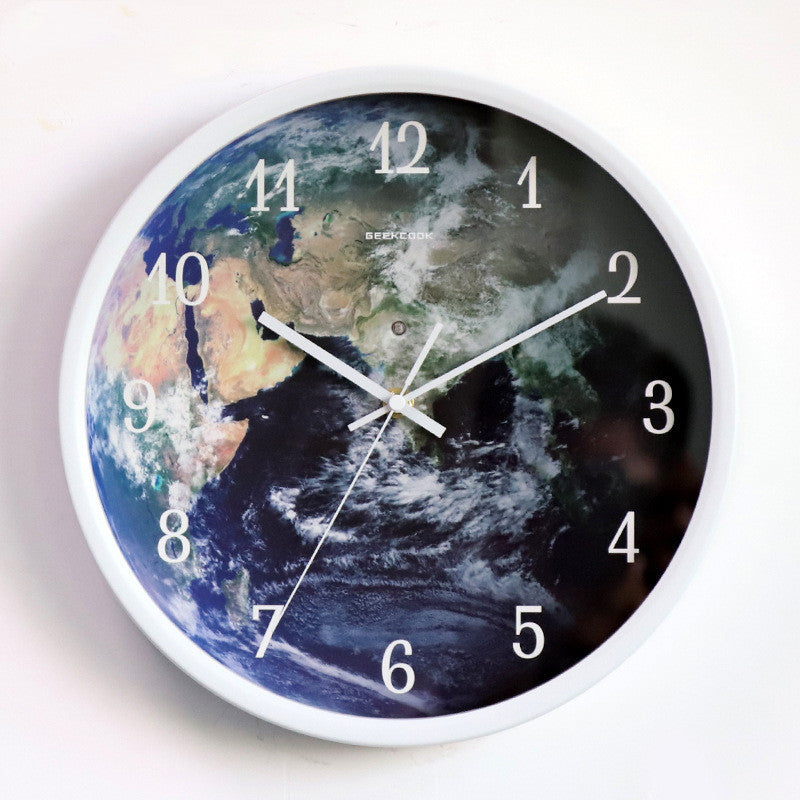 Voice Activated LED Night Light Wall Clock - Creative Luminous Clock