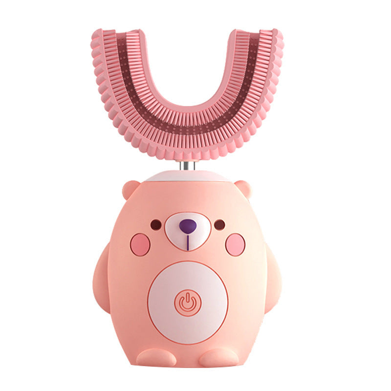 Electric Toothbrush for Children Silicon Automatic Ultrasonic Teeth Toothbrush Cartoon Pattern for Kids Smart 360 Degrees U