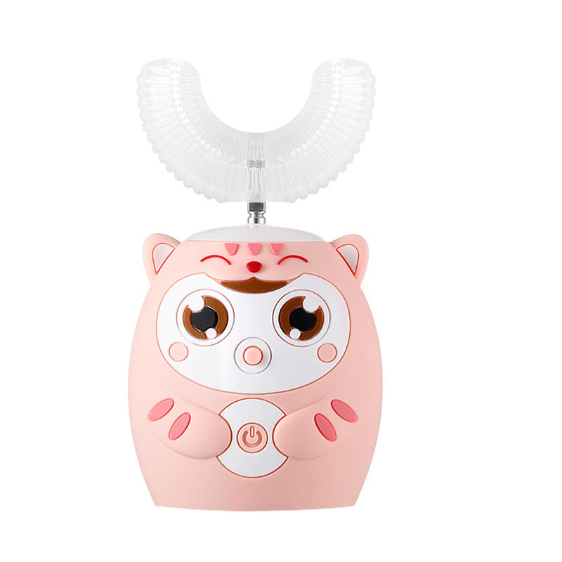 Electric Toothbrush for Children Silicon Automatic Ultrasonic Teeth Toothbrush Cartoon Pattern for Kids Smart 360 Degrees U