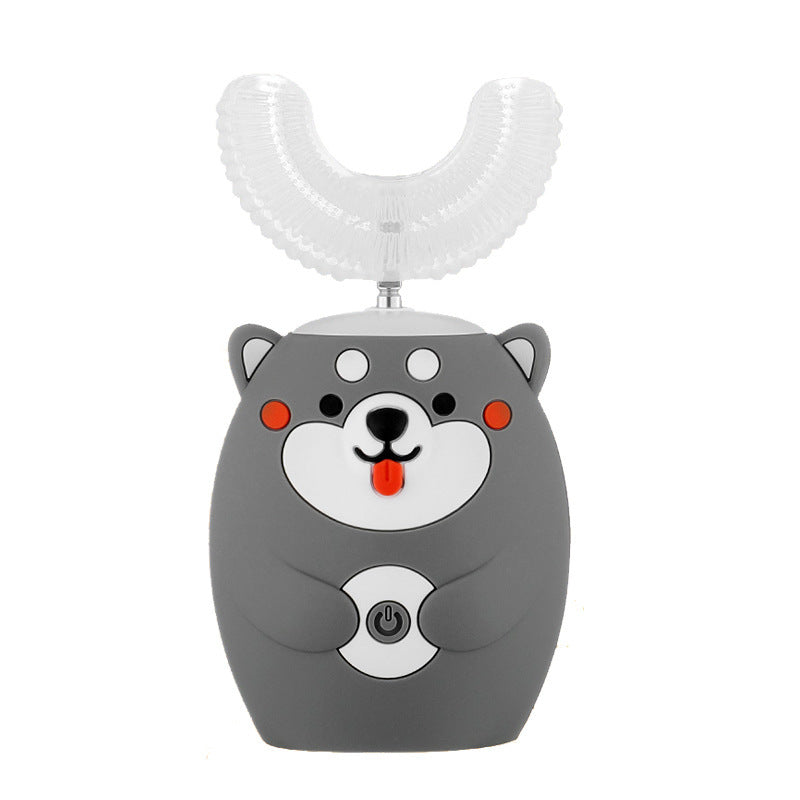 Electric Toothbrush for Children Silicon Automatic Ultrasonic Teeth Toothbrush Cartoon Pattern for Kids Smart 360 Degrees U