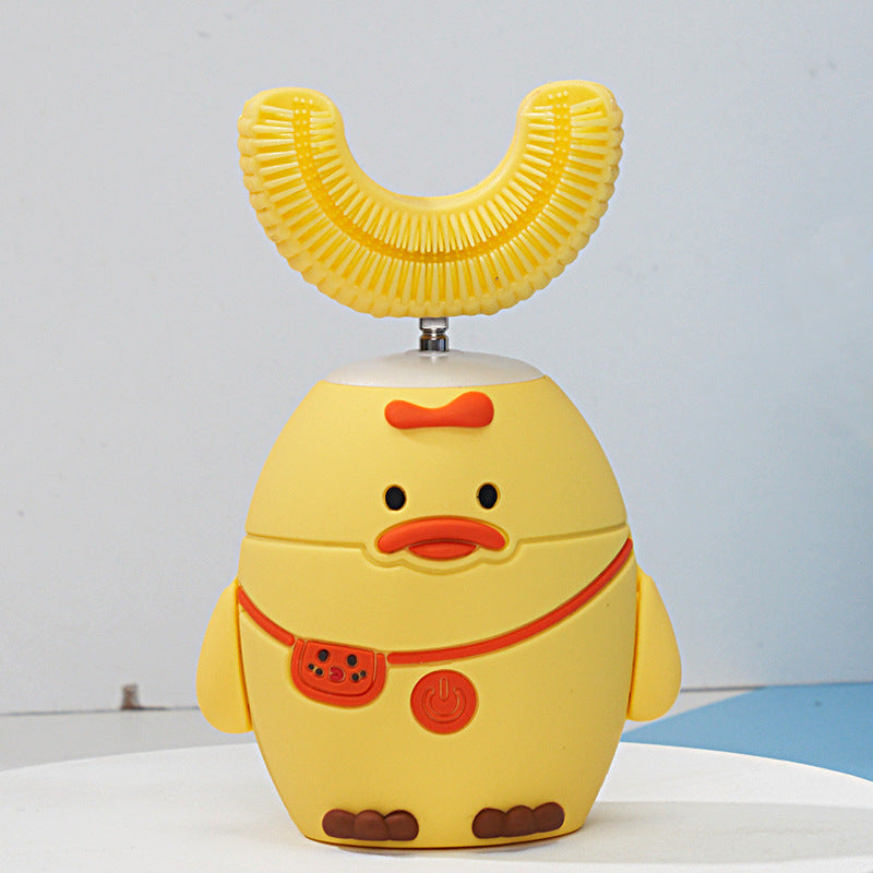 Electric Toothbrush for Children Silicon Automatic Ultrasonic Teeth Toothbrush Cartoon Pattern for Kids Smart 360 Degrees U