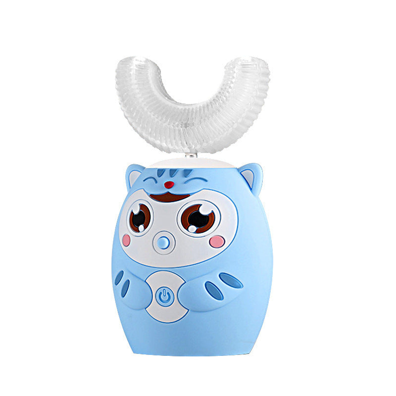Electric Toothbrush for Children Silicon Automatic Ultrasonic Teeth Toothbrush Cartoon Pattern for Kids Smart 360 Degrees U