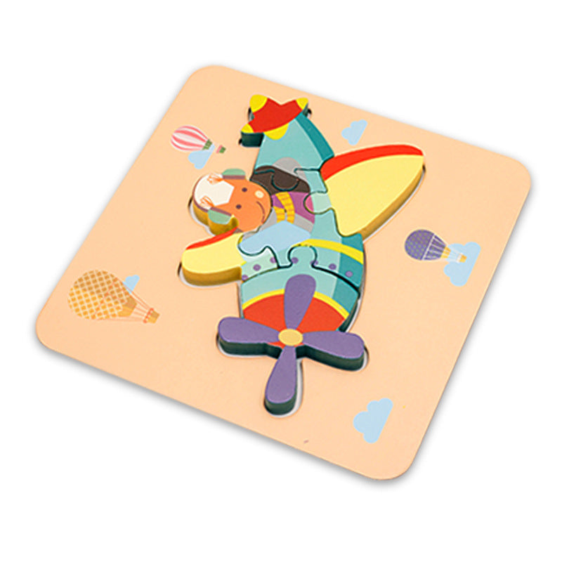 Children Cartoon Animal 3D Puzzle Smart Board Montessori