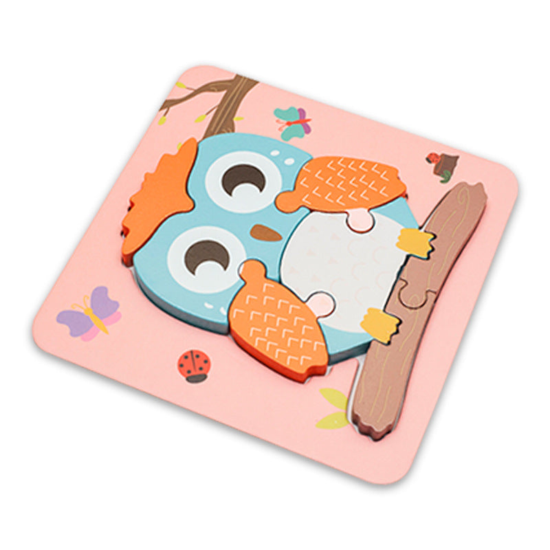 Children Cartoon Animal 3D Puzzle Smart Board Montessori