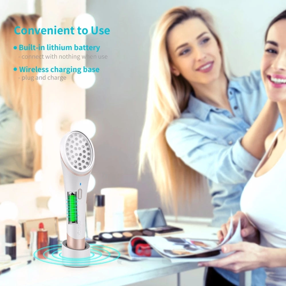 Acne Light Therapy Device - Wireless Rechargeable Blue & Red Light Treatment