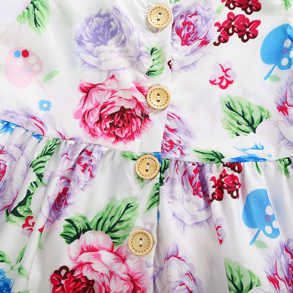 Robe pour enfants, jupe de princesse européenne et américaine, robe pour filles