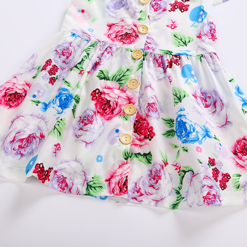 Robe pour enfants, jupe de princesse européenne et américaine, robe pour filles
