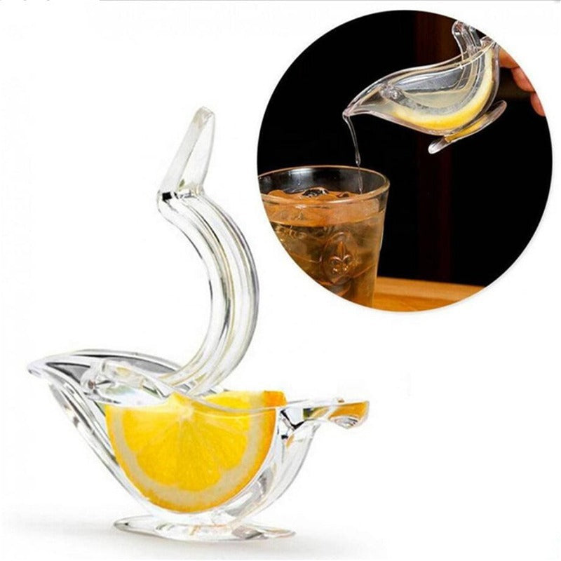 Presse-citron manuel en acrylique Transparent, élégance en forme d'oiseau, presse-tranche de citron, outils de cuisine, Gadgets