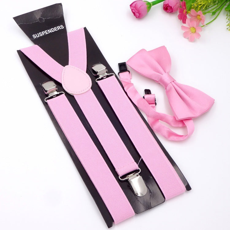 Men's Back Tie Bow Tie Suspenders - Formal Distinction