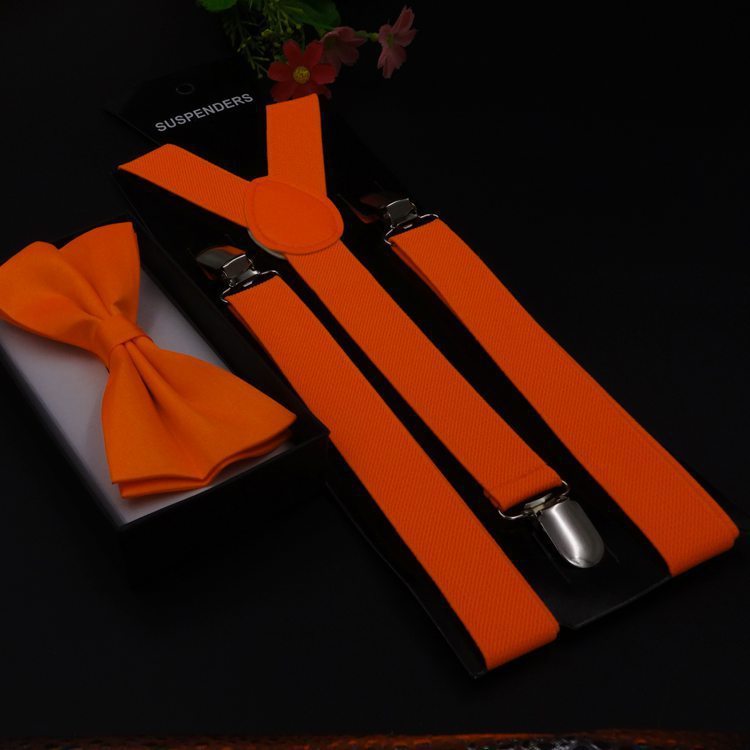 Men's Back Tie Bow Tie Suspenders - Formal Distinction