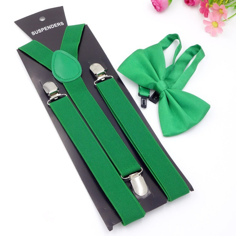 Men's Back Tie Bow Tie Suspenders - Formal Distinction