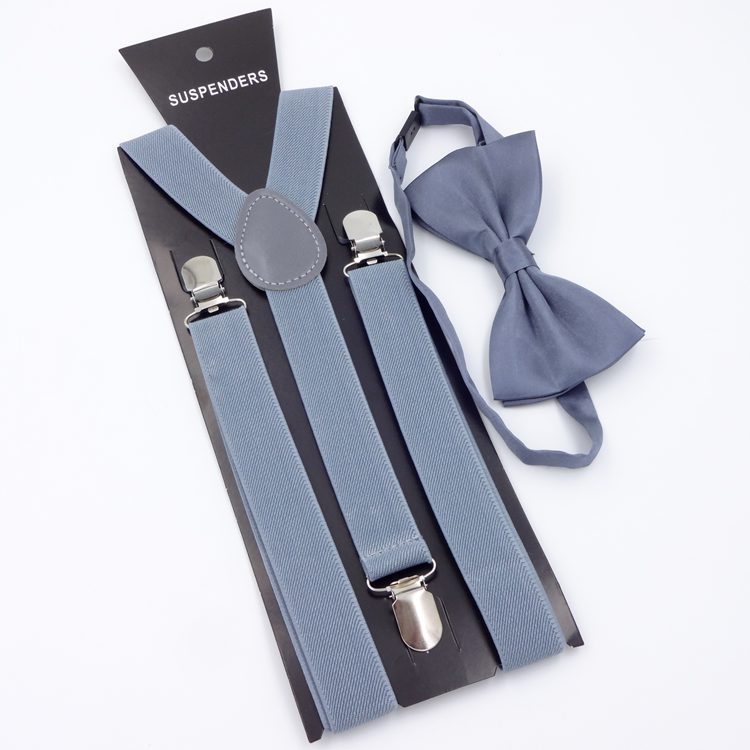 Men's Back Tie Bow Tie Suspenders - Formal Distinction