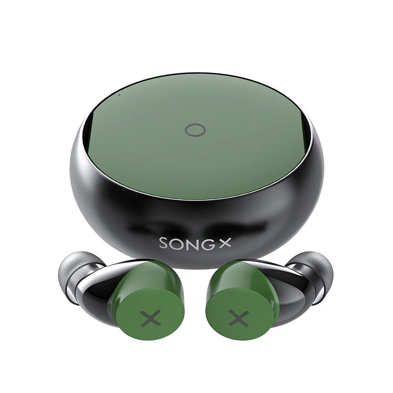Äkta trådlösa hörlurar med brusreducerande Bluetooth-hörlurar, vattentäta med stjärnloopdesign