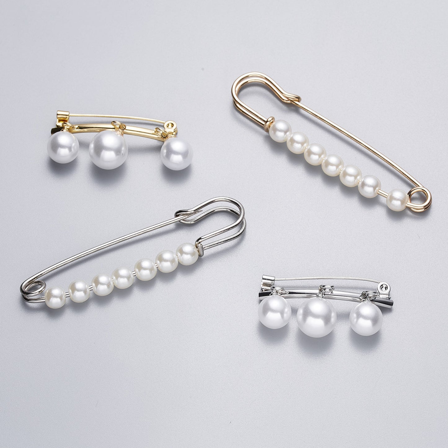 Creative New Pearl Horizontal Large Brooch
