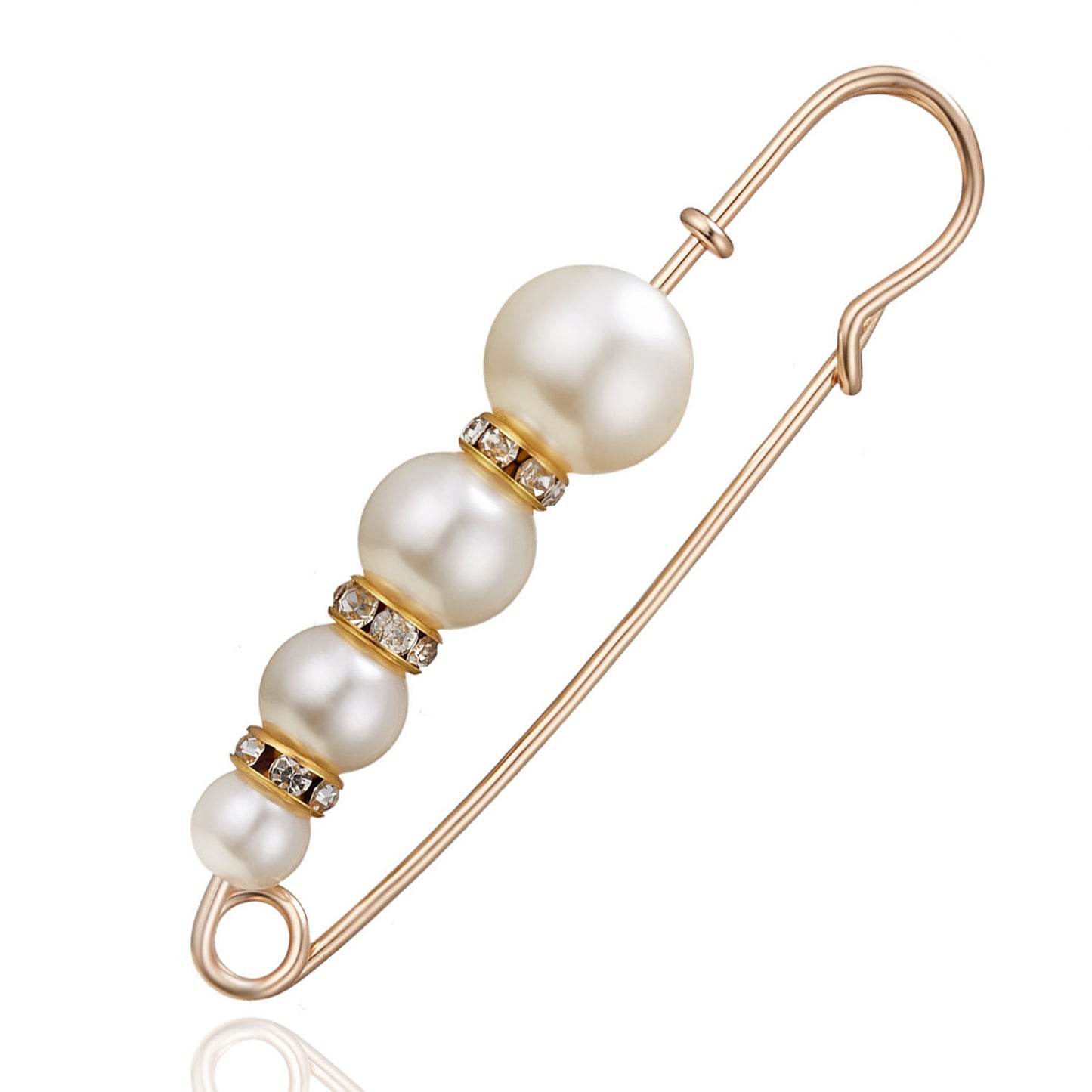 Creative New Pearl Horizontal Large Brooch