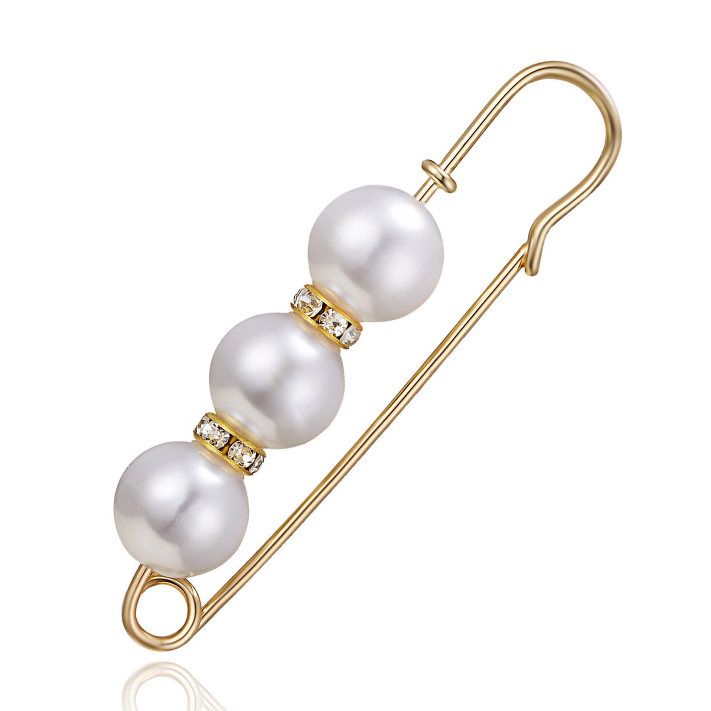 Creative New Pearl Horizontal Large Brooch