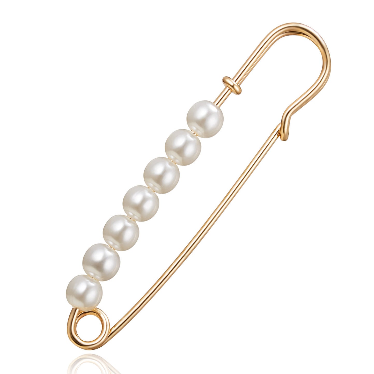 Creative New Pearl Horizontal Large Brooch