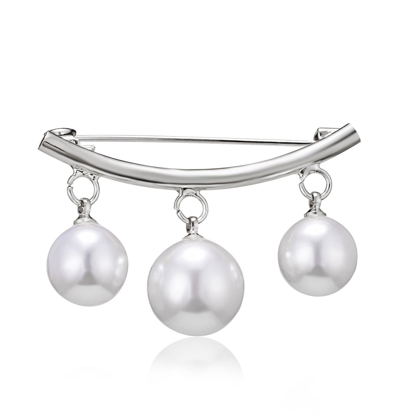 Creative New Pearl Horizontal Large Brooch