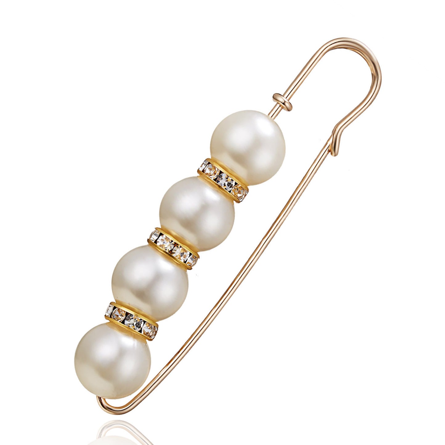 Creative New Pearl Horizontal Large Brooch