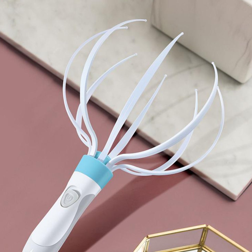 Head Massager Hårbotten Vibration Massage Eight Claw Elektrisk Hushållsmassager Head Masager Kroppsvård