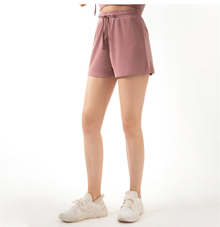 Lace Wide Loose Shorts Women HipsRunning Sports Fitness Fashion Casual Yoga Shorts - Feminine Flow